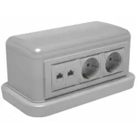 Башенка DKC 09070 напольная BUS, 12 модулей, серая, "In-liner Front"