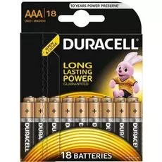 Батарейка Duracell LR03 Basic 18шт, size AAA