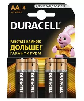 Батарейка Duracell LR6 Basic 4шт, size АА
