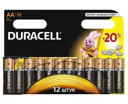 Батарейка Duracell LR6 Basic 12шт, size АА