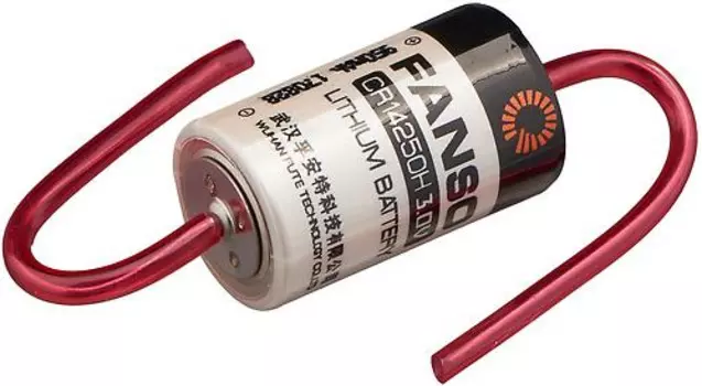 Батарейка Fanso CR14250H/P Li-MnO2 батарея типоразмера 1/2AA, 3 В, 0.95 Ач, аксиальные проволочные выводы Траб: -40...85 °C