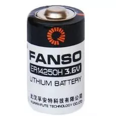 Батарейка Fanso ER14250 H/S Li-SOCl2 батарея типоразмера 1/2AA, 3.6 В, 1.2 Ач, Траб: -55...85 °C