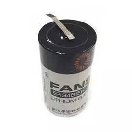 Батарейка Fanso ER34615H/T Li-SOCl2 батарея типоразмера D, 3.6 В, 20 Ач, плоские радиальные выводы, Траб: -55...85 °C