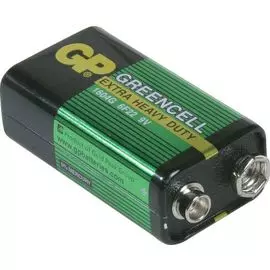 Батарейка GP Greencell 1604G-B 9В, солевая, крона, 420mAh (в целофане)