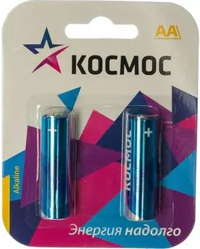 Батарейка Космос KOCLR62BL алкалиновые, 2 шт, АА (LR6, R6, UM3)