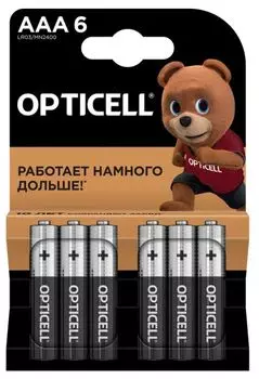Батарейка OPTICELL 5051007 алкалиновый AAA/LR03 (блист. 6шт) Basic Opticell
