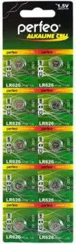 Батарейка Perfeo PF LR626/10BL LR626/10BL Alkaline Cell 377A AG4 (10 шт. в уп-ке)
