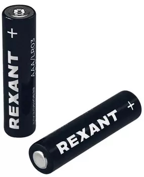 Батарейка Rexant 39-1011 алкалиновая AAA/LR03 мизинчиковая 1,5В блистер 12 шт.