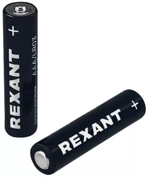 Батарейка Rexant 39-1012 алкалиновая AAA/LR03 мизинчиковая 1,5В блистер 4 шт.