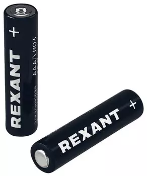 Батарейка Rexant 39-1013 алкалиновая AAA/LR03 мизинчиковая 1,5В блистер 24 шт.