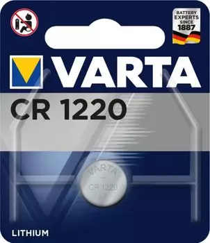 Батарейка Varta ELECTRONICS CR1220 06220101401 BL1 Lithium 3V (6220) (1/10/100)