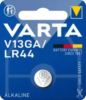 Батарейка Varta ELECTRONICS G13/LR1154/LR44/357A/A76 04276101401 BL1 Alkaline 1.5V (4276) (1/10/100)