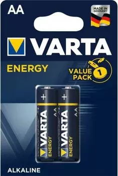 Батарейка Varta ENERGY LR6 AA 04106229412 BL2 Alkaline 1.5V (4106) (2/40/200)