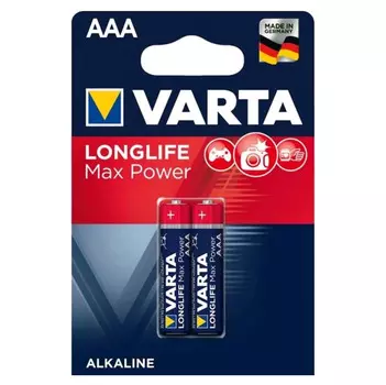 Батарейка Varta LONGLIFE MAX POWER (MAX TECH) LR03 AAA BL2 Alkaline 1.5V (4703) (2/20/100)