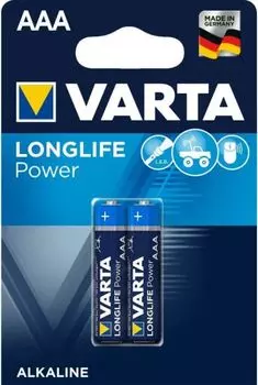 Батарейка Varta LONGLIFE POWER (HIGH ENERGY) LR03 AAA 04903121412 BL2 Alkaline 1.5V (4903) (2/20/100)