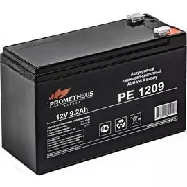 Батарея для ИБП PROMETHEUS ENERGY РЕ1209 PE 1209 12V, 9.2Ah, зажим 6,35 мм