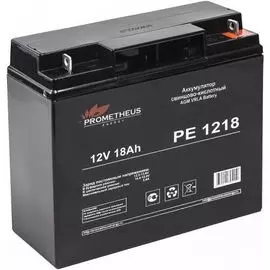 Батарея для ИБП PROMETHEUS ENERGY РЕ1218 PE 1218 12V, 18Ah, болт-гайка 5 мм