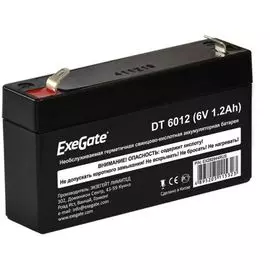 Батарея Exegate DT 6012 EX282944RUS (6V 1.2Ah, клеммы F1)