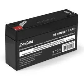 Батарея Exegate DT 6015 EX285770RUS (6V 1.5Ah, клеммы F1)