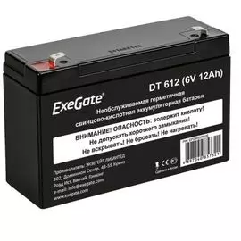 Батарея Exegate DT 612 EP234537RUS (6V 12Ah, клеммы F1)