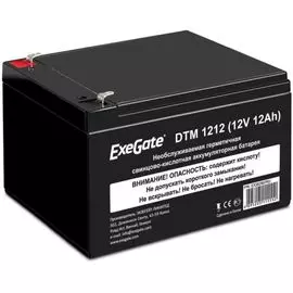 Батарея Exegate DTM 1212 EX282967RUS (12V 12Ah, клеммы F2)