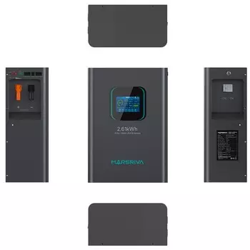 Батарея Marsriva MR-LFP24-100-WMD LiFePO4, 25.6В/102Ач, BYD, Класс A, 2.61кВт*ч, 6000 циклов