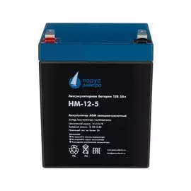Батарея Парус электро HM-12-5 для ИБП (AGM/12В/5Ач/клемма F2)