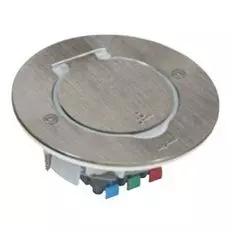 Встраиваемый блок Legrand 089701 - DLP - Ip44 форма - круг, нерж., 2 модуля, для монтажа ЭУИ Программы Mosaic