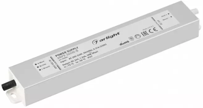 Блок питания Arlight ARPV-24030-B 020004 24V, 1.3A, 30W, IP67, металл