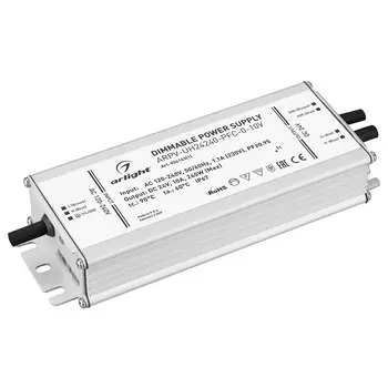 Блок питания Arlight ARPV-UH24240-PFC-0-10V 024143(1) (24V, 10.0A, 240W) IP67 металл