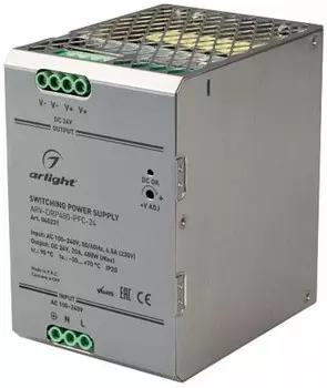 Блок питания Arlight ARV-DRP480-PFC-24 040231 24V, 20A, 480W, Arlight, IP20 Металл