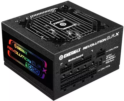 Блок питания ATX Enermax REVOLUTION D.F.X ERT1050EWT 1050W, 80Plus Gold, 120mm fan, full modular (AT