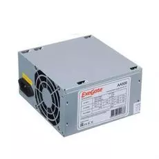 Блок питания ATX Exegate AA500 EX256711RUS 500W, 8cm fan, 24p+4p, 2*SATA, 1*IDE