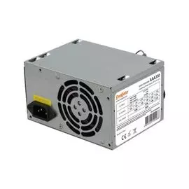 Блок питания ATX Exegate AAA350 ES259589RUS-PC 350W, PC, 8cm fan, 24p+4p, 2*SATA, 1*IDE + кабель 220V в комплекте