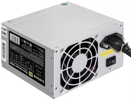 Блок питания ATX Exegate EX292145RUS-S 650W, 80mm fan, кабель 220V с защитой от выдергивания