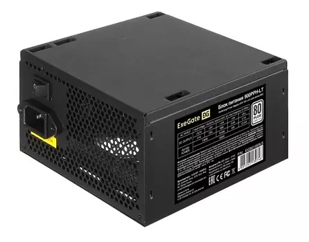 Блок питания ATX Exegate EX292155RUS-S 900W, APFC, 80 PLUS, 120mm fan, кабель 220V с защитой от выдергивания