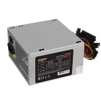 Блок питания ATX Exegate UN400 EX244553RUS 400W, 12cm fan, 24p+4p, 3*SATA, 2*IDE, FDD
