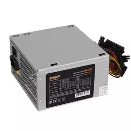 Блок питания ATX Exegate UN400 EX244553RUS-PC 400W, PC, 12cm fan, 24p+4p, 3*SATA, 2*IDE, FDD + кабель 220V в комплекте