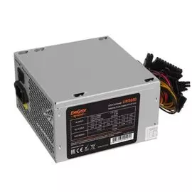 Блок питания ATX Exegate UNS650 ES261571RUS-PC 650W, PC, 12cm fan, 24p+4p, 6/8p PCI-E, 3*SATA, 2*IDE, FDD + кабель 220V в комплекте