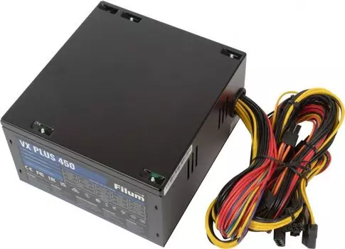 Блок питания ATX Filum VX PLUS 450 450W (20/24+2 SATA+2 PATA+6/8 pin, вентилятор d120мм)