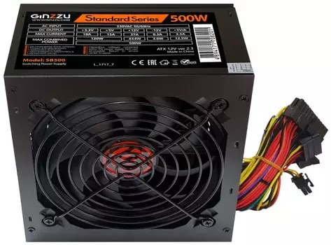 Блок питания ATX Ginzzu SB500 500W