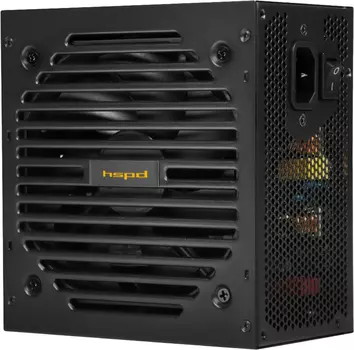 Блок питания ATX HSPD HSI-650BS-BK 650W, 80+ Bronze, semi modular