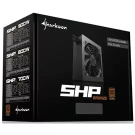 Блок питания ATX Sharkoon SHP Bronze 600W SHP600 600 Вт, 120 mm fan, 80 Plus Bronze, APFC, чёрный