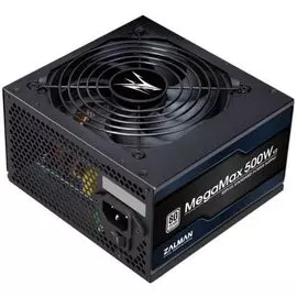 Блок питания ATX Zalman MegaMax 500W v2 ZM500-TXII (V2) 80PLUS STANDARD, Active PFC, 120mm fan Retail