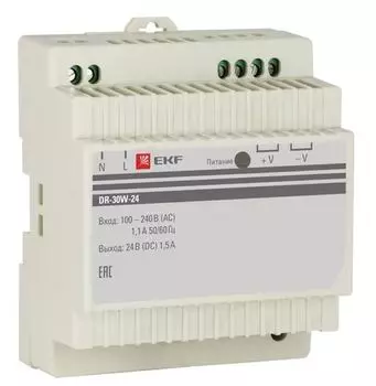 Блок питания EKF dr-30w-24 24В
