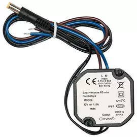Блок питания Falcon Eye FE-mini IP67 Фактическая мощность: 18W, Входное напряжение:AC90V~264В 47~63Hz47~63Hz Выход:DC12V 1.5A