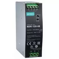 Блок питания MOXA NDR-120-48 120W Din-Rail 48 VDC Power Supply, 90-264VAC/127-370VDC, 2.5A