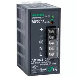 Блок питания NSGate AD1024-12F выход 24W, 12V 2A, на DIN-рейку, стену