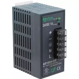 Блок питания NSGate AD1024-24F выход 24W, 24V 1A , на DIN-рейку, стену