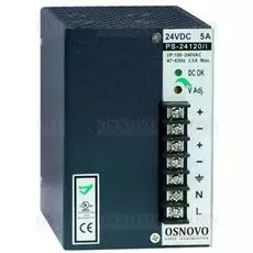 Блок питания OSNOVO PS-24120/I промышленный. DC24V, 5A (120W). Диапазон входных напряжений: AC100-24